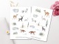 Preview: Herbst Tiere Sticker Set